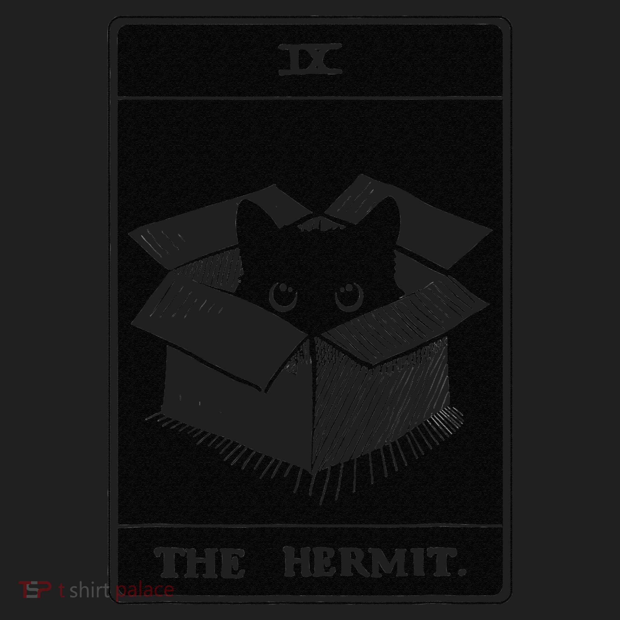 Retro Halloween Black Cat The Hermit Tarot Card Witchcraft Golf Towel