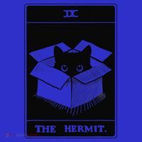 Retro Halloween Black Cat The Hermit Tarot Card Witchcraft Visor thumb 3