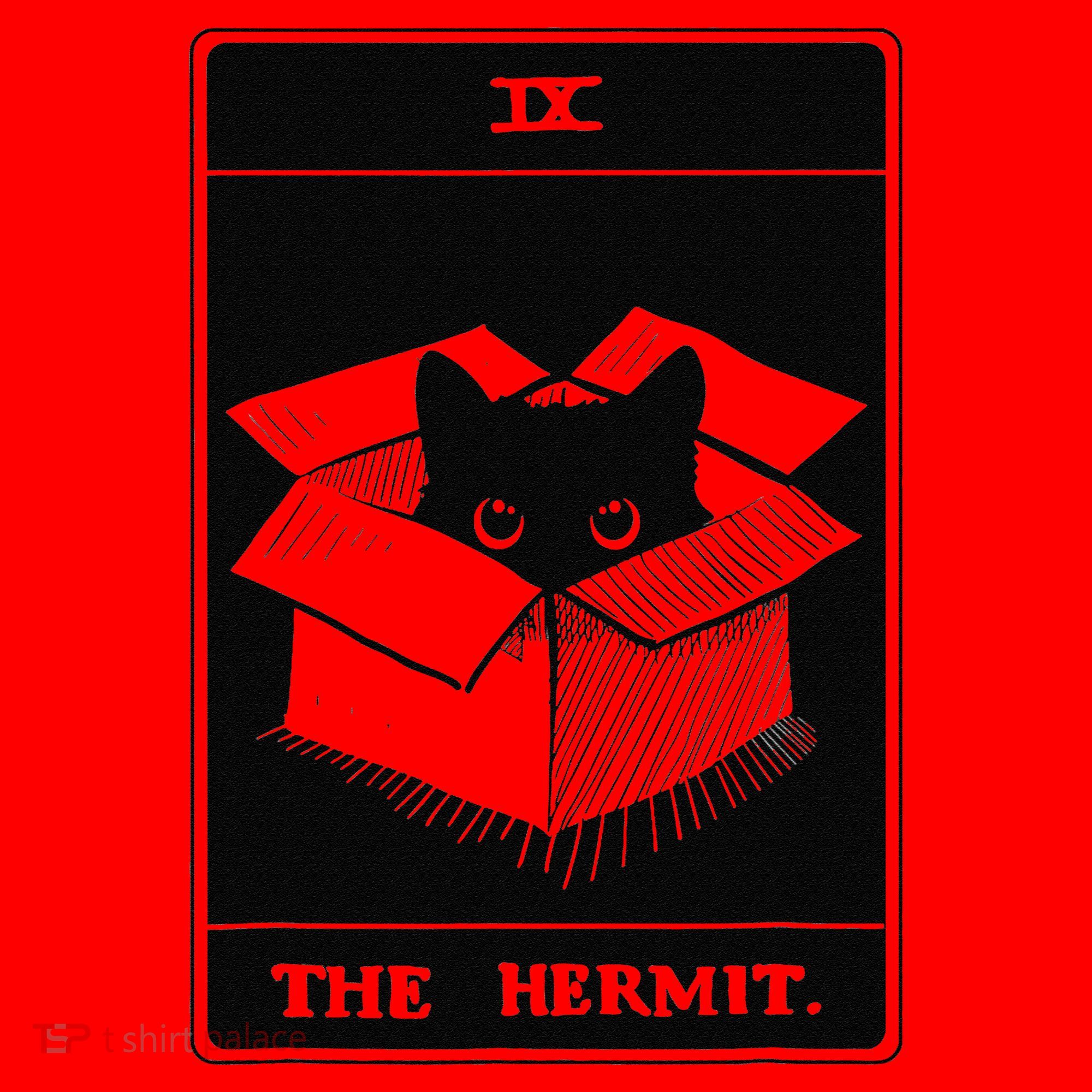 Retro Halloween Black Cat The Hermit Tarot Card Witchcraft Santa Hat