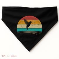Retro Hummingbird Bird Watching Bird Hummingbird Lover USA-Made Doggie Bandana thumb 0