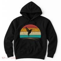 Retro Hummingbird Bird Watching Bird Hummingbird Lover Hoodie thumb 0