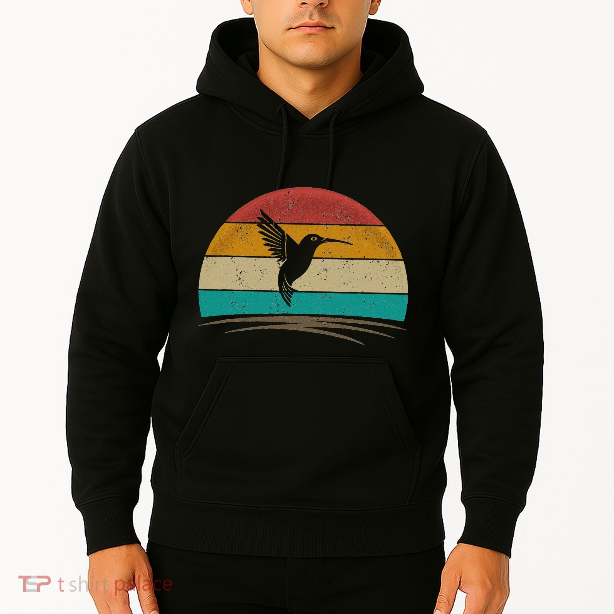 Retro Hummingbird Bird Watching Bird Hummingbird Lover Hoodie
