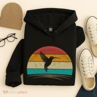 Retro Hummingbird Bird Watching Bird Hummingbird Lover Hoodie thumb 4