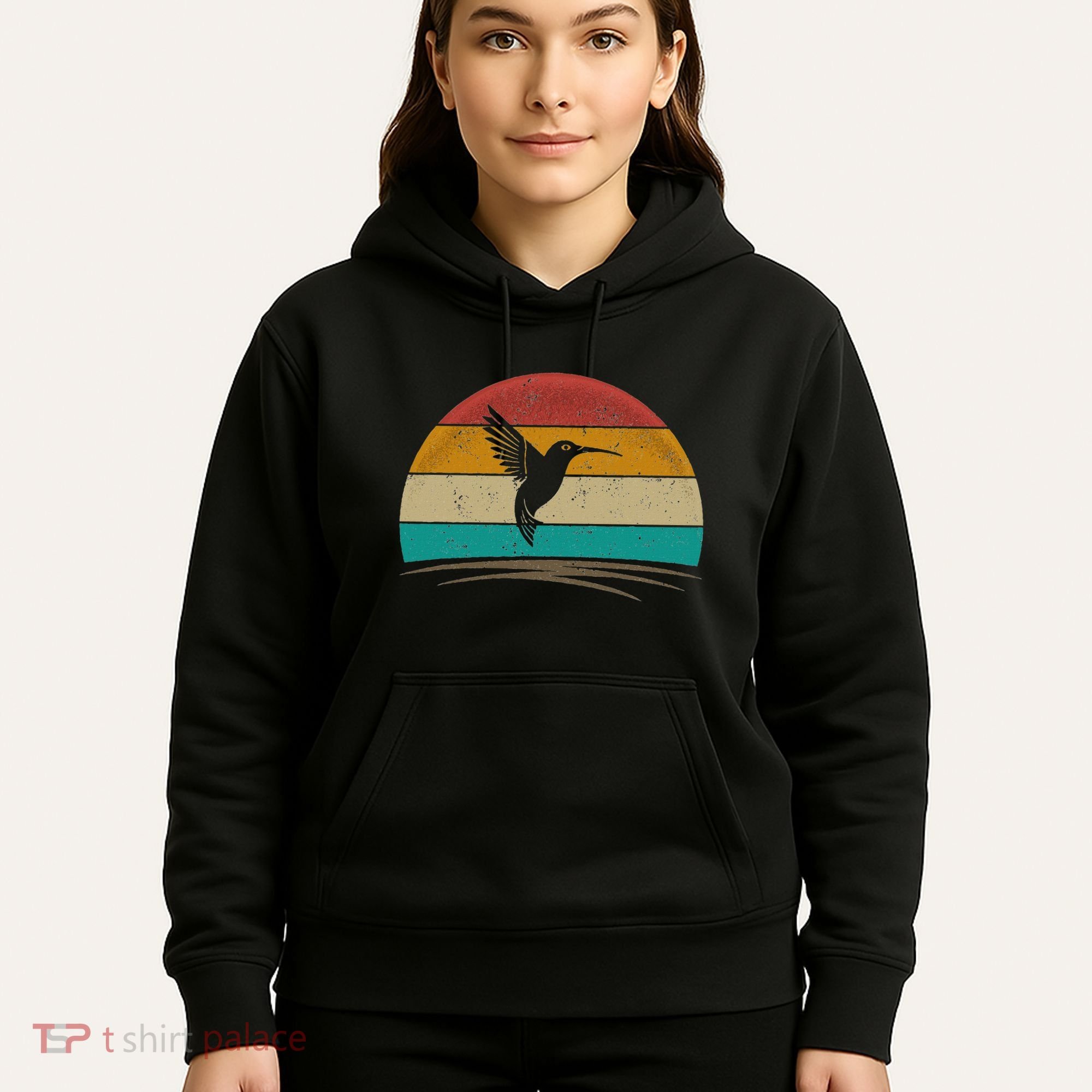Retro Hummingbird Bird Watching Bird Hummingbird Lover Hoodie