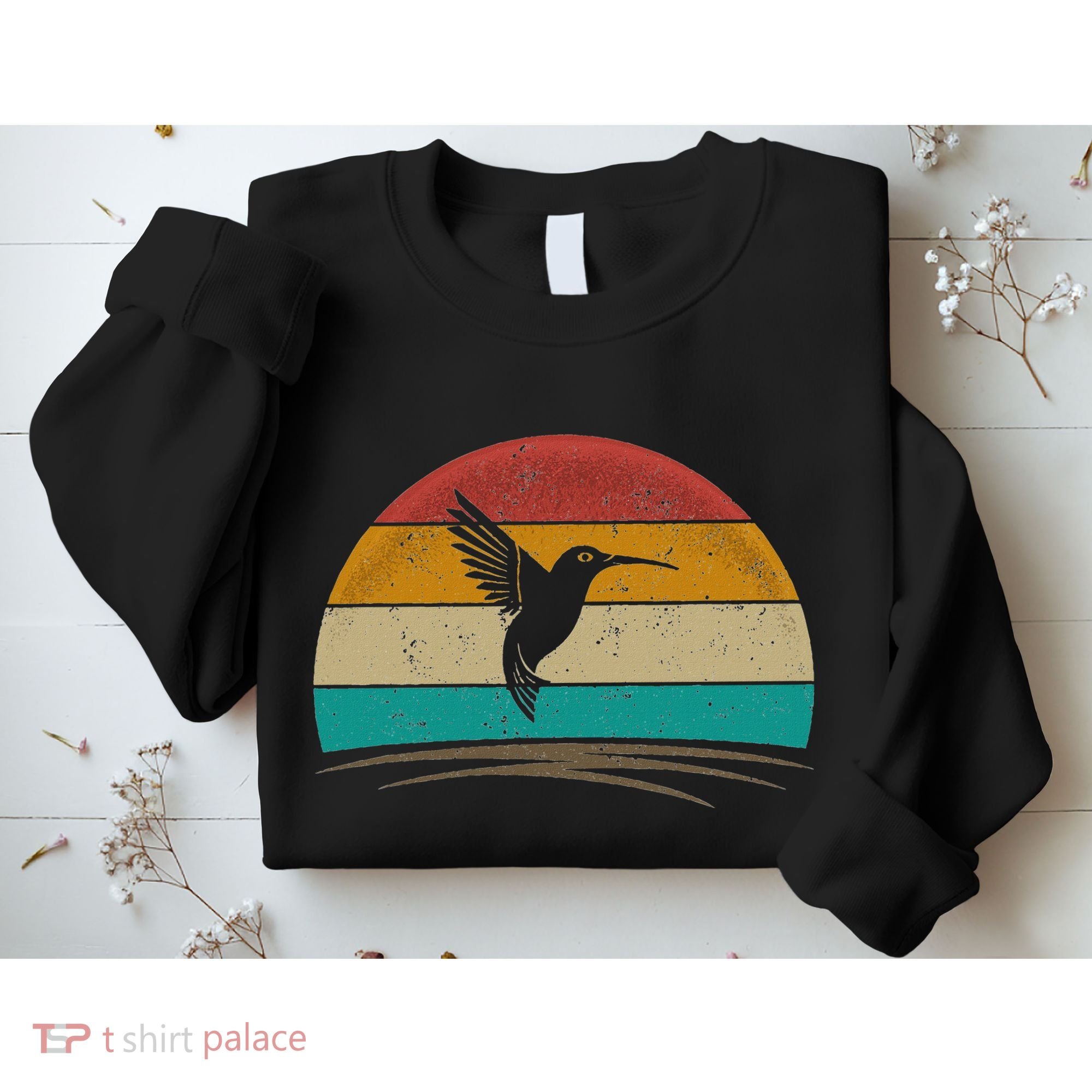 Retro Hummingbird Bird Watching Bird Hummingbird Lover Sweatshirt