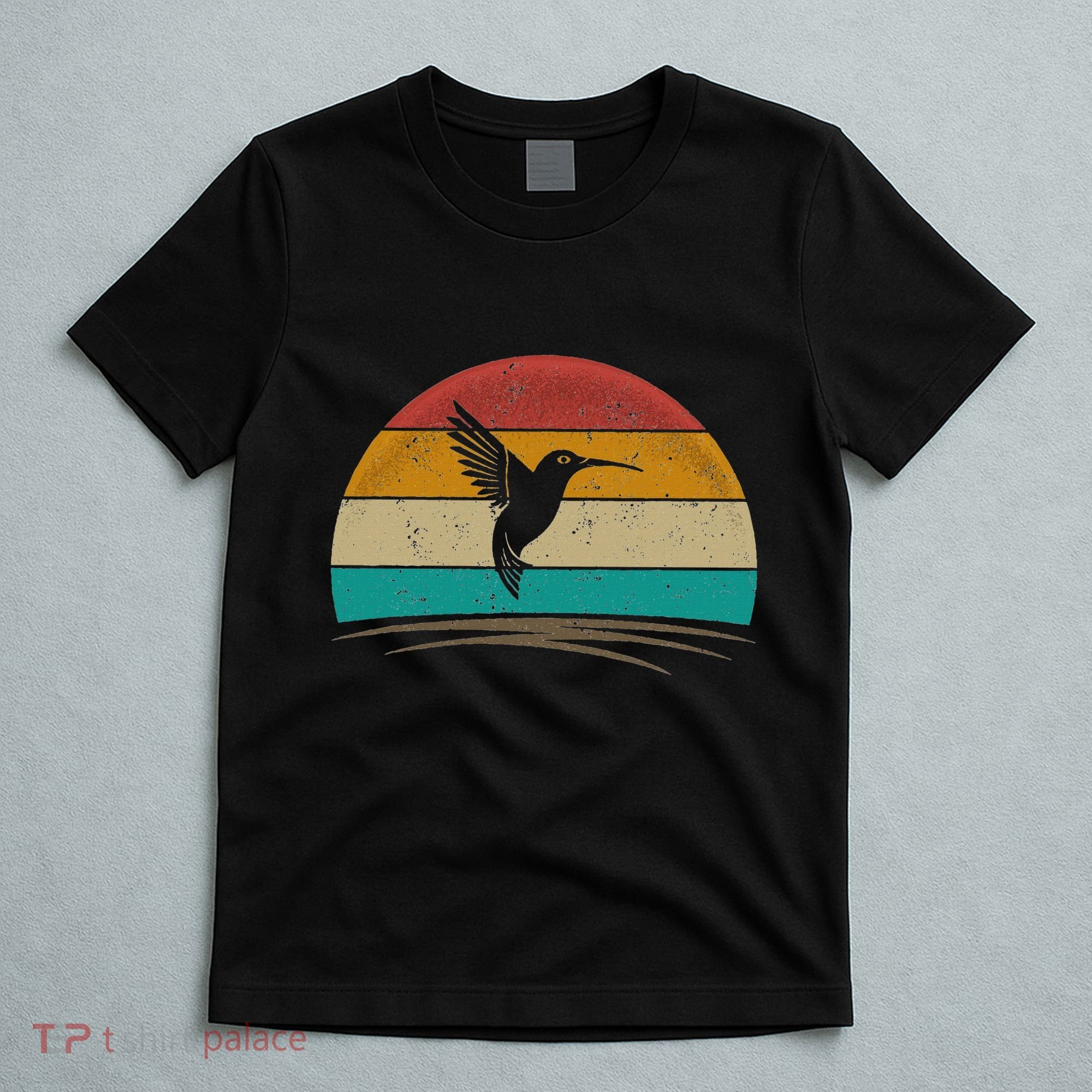 Retro Hummingbird Bird Watching Bird Hummingbird Lover T-Shirt