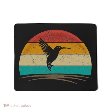Retro Hummingbird Bird Watching Bird Hummingbird Lover Mousepad