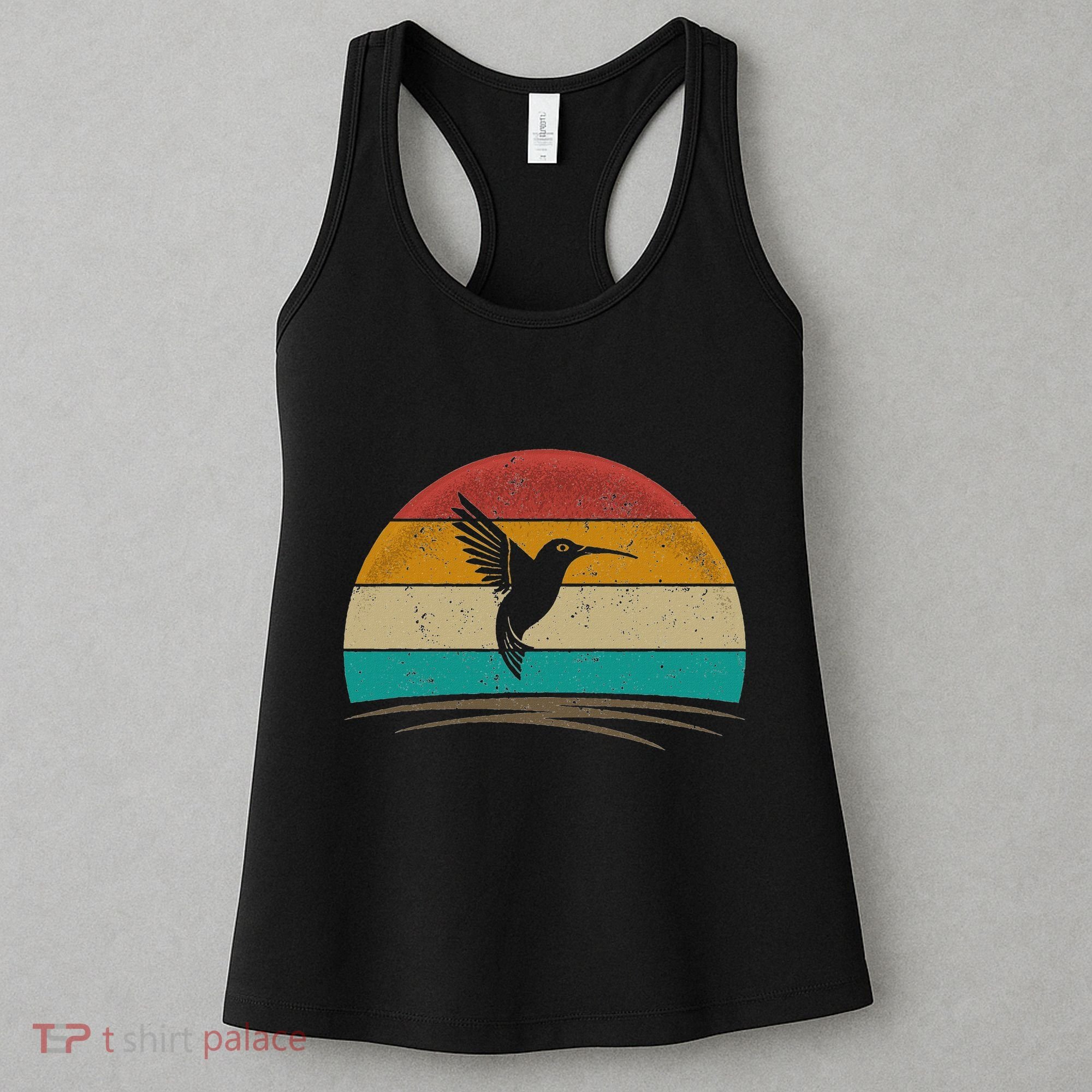 Retro Hummingbird Bird Watching Bird Hummingbird Lover Women's Tank Top