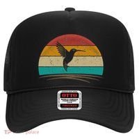 Retro Hummingbird Bird Watching Bird Hummingbird Lover Hat thumb 0