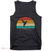 Retro Hummingbird Bird Watching Bird Hummingbird Lover Tank Top thumb 0