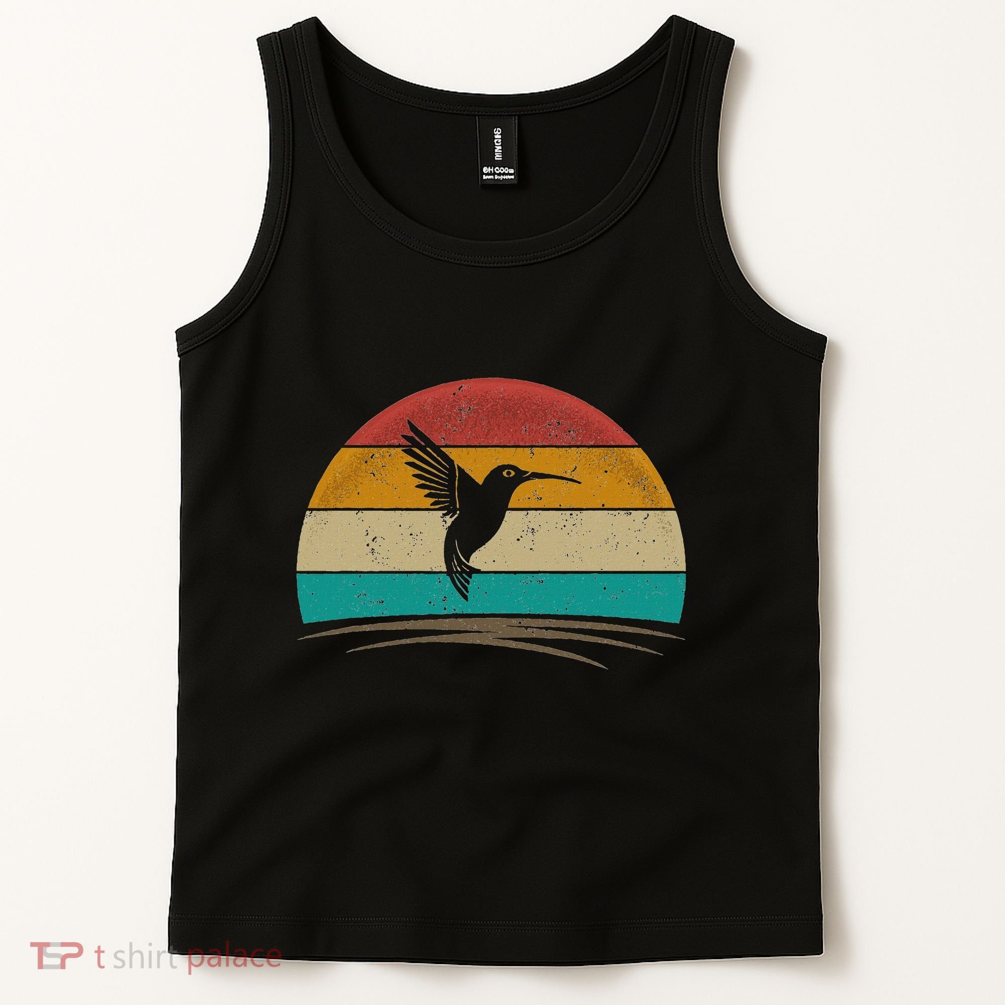Retro Hummingbird Bird Watching Bird Hummingbird Lover Tank Top