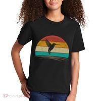 Retro Hummingbird Bird Watching Bird Hummingbird Lover Kids T-Shirt thumb 2