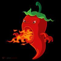 Red Hot Chilli Pepper With Flame Tote Bag thumb 4