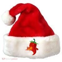 Red Hot Chilli Pepper With Flame Santa Hat thumb 0