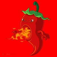 Red Hot Chilli Pepper With Flame Santa Hat thumb 1