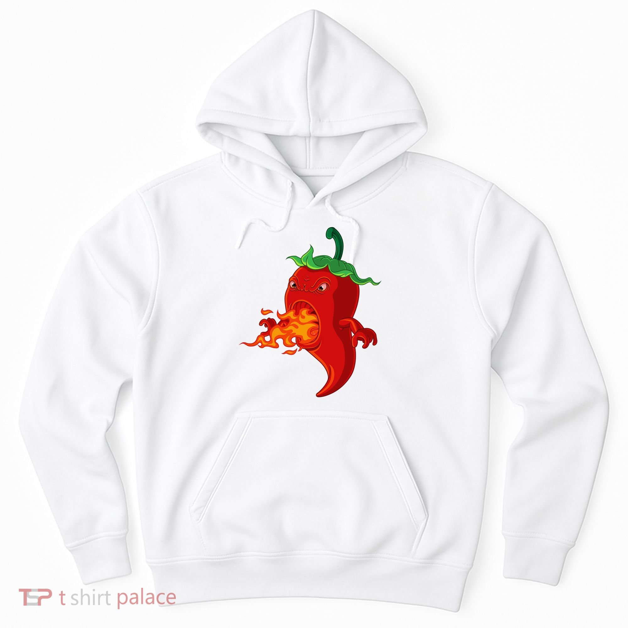 Red Hot Chilli Pepper With Flame Hoodie