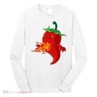Red Hot Chilli Pepper With Flame Long Sleeve Shirt thumb 0