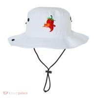Red Hot Chilli Pepper With Flame Bucket Hat thumb 0