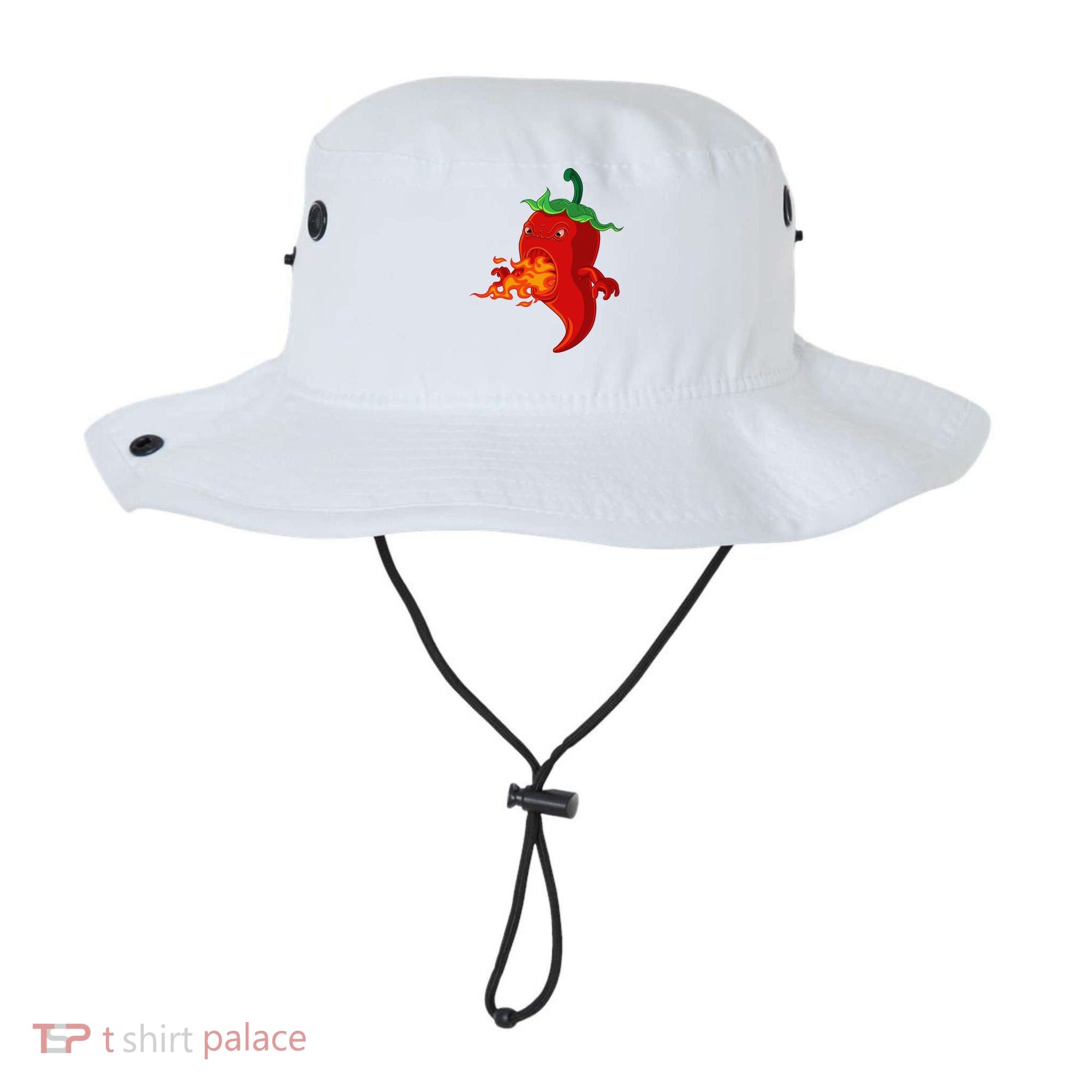 Red Hot Chilli Pepper With Flame Bucket Hat