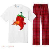 Red Hot Chilli Pepper With Flame Pajama Set thumb 0