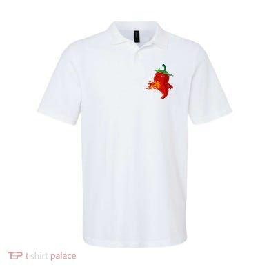 Red Hot Chilli Pepper With Flame Polo