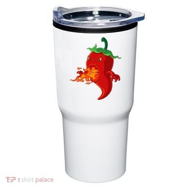 Red Hot Chilli Pepper With Flame Tumbler