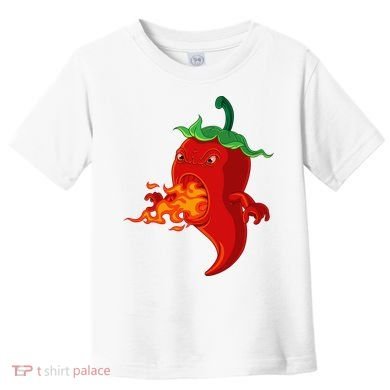 Red Hot Chilli Pepper With Flame Toddler T-Shirt