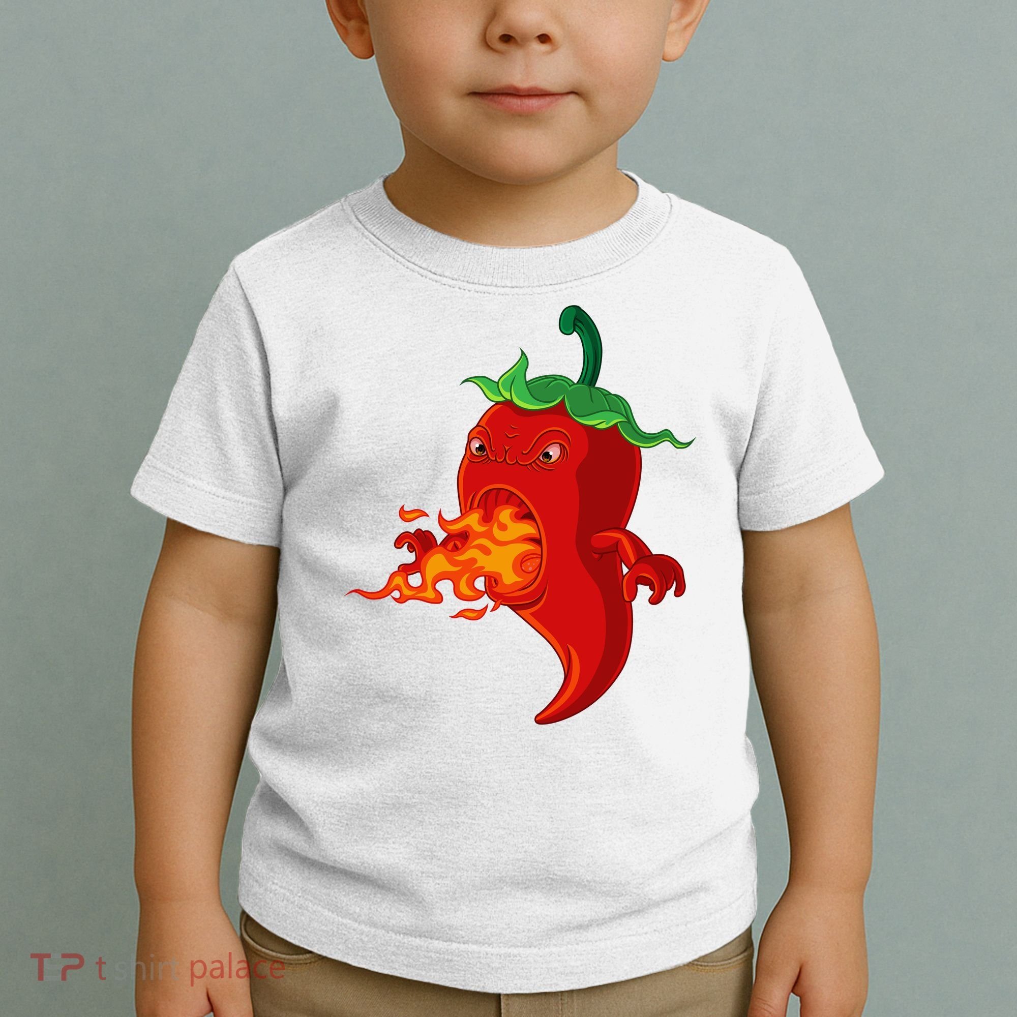 Red Hot Chilli Pepper With Flame Toddler T-Shirt