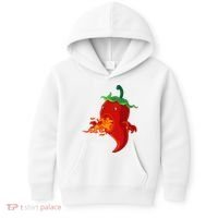 Red Hot Chilli Pepper With Flame Kids Hoodie thumb 0