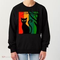 Retro Halloween Cat Women's Sweatshirt thumb 0
