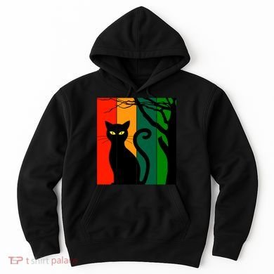 Retro Halloween Cat Hoodie