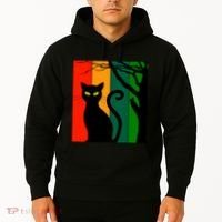 Retro Halloween Cat Hoodie thumb 2
