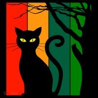 Retro Halloween Cat Sweatshirt thumb 3