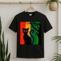 Retro Halloween Cat T-Shirt thumb 2