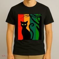 Retro Halloween Cat T-Shirt thumb 3