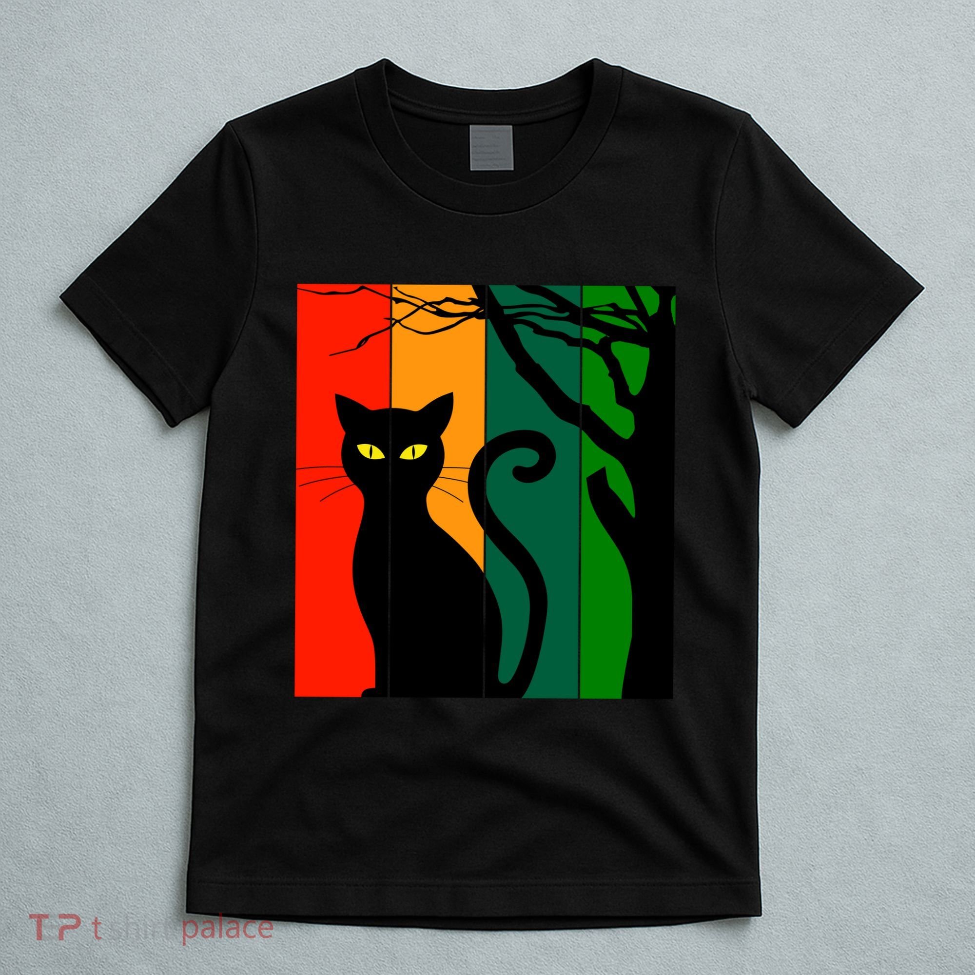 Retro Halloween Cat T-Shirt