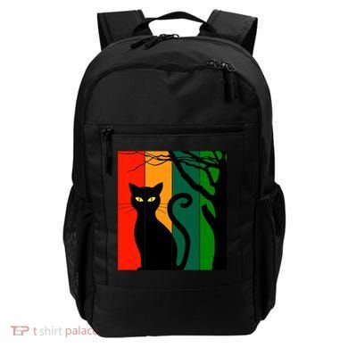 Retro Halloween Cat Backpack