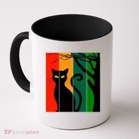Retro Halloween Cat Coffee Mug thumb 0