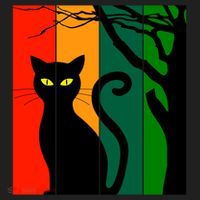 Retro Halloween Cat Beanie thumb 2