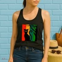 Retro Halloween Cat Women's Tank Top thumb 2