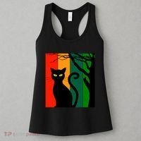 Retro Halloween Cat Women's Tank Top thumb 3