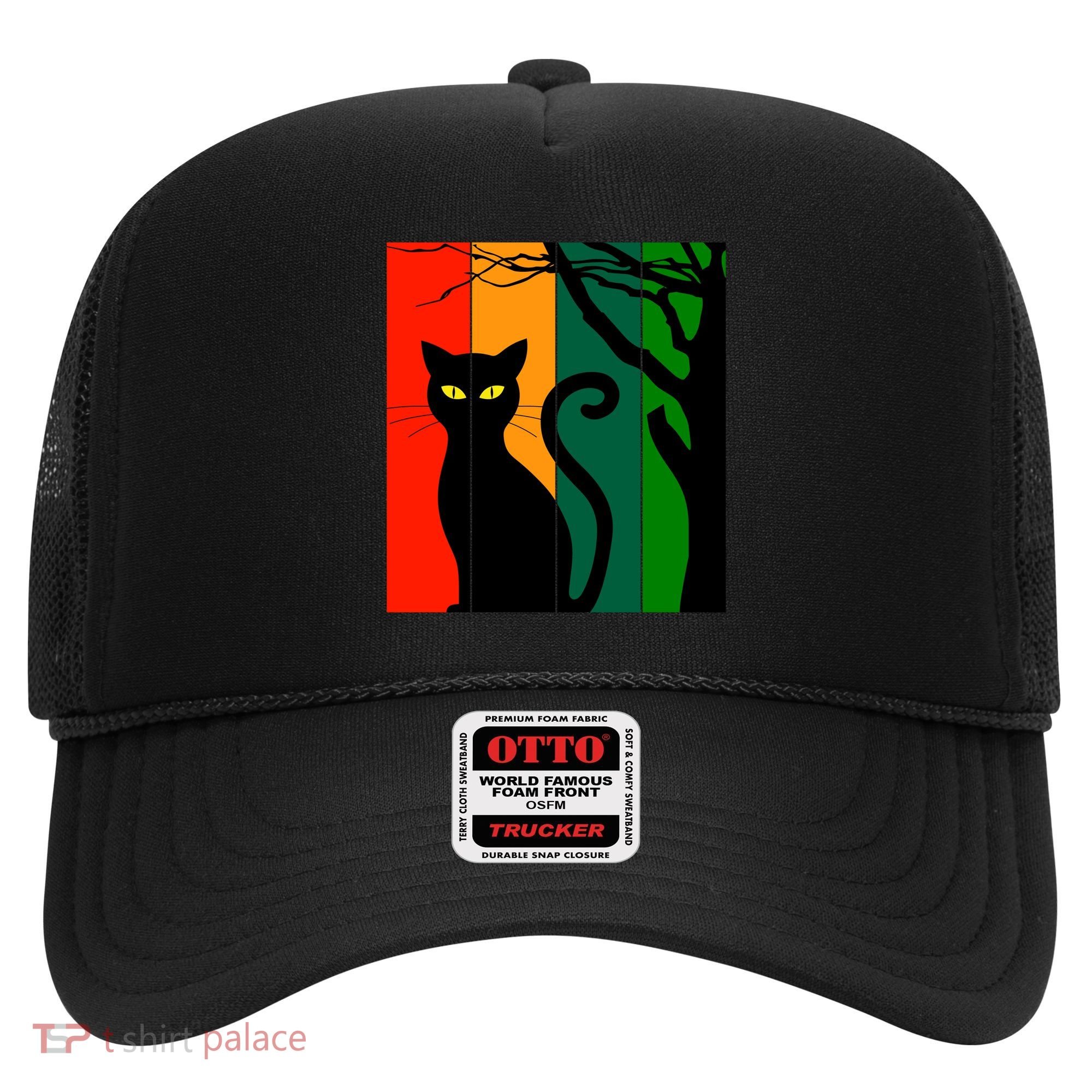 Retro Halloween Cat Hat