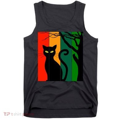 Retro Halloween Cat Tank Top