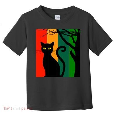 Retro Halloween Cat Toddler T-Shirt