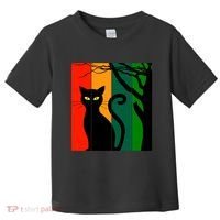Retro Halloween Cat Toddler T-Shirt thumb 0
