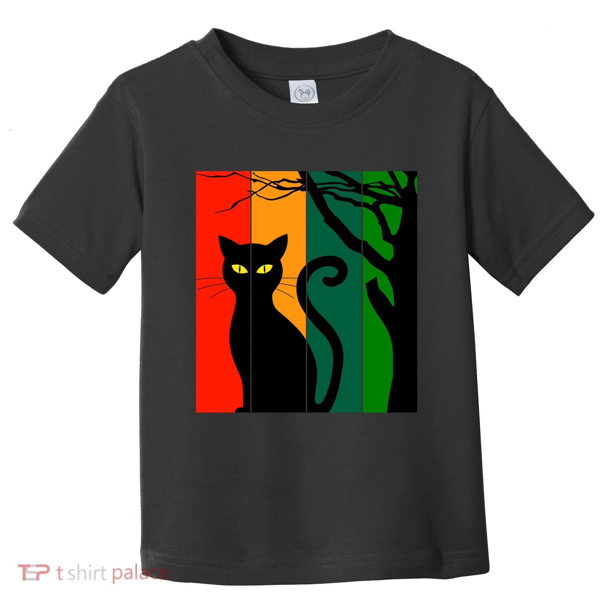 Retro Halloween Cat Toddler T-Shirt