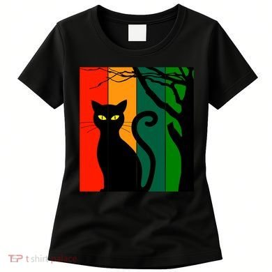 Retro Halloween Cat Women's T-Shirt