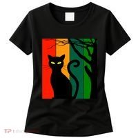 Retro Halloween Cat Women's T-Shirt thumb 0