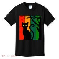Retro Halloween Cat Kids T-Shirt thumb 0