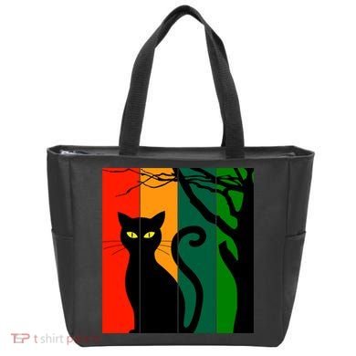 Retro Halloween Cat Tote Bag